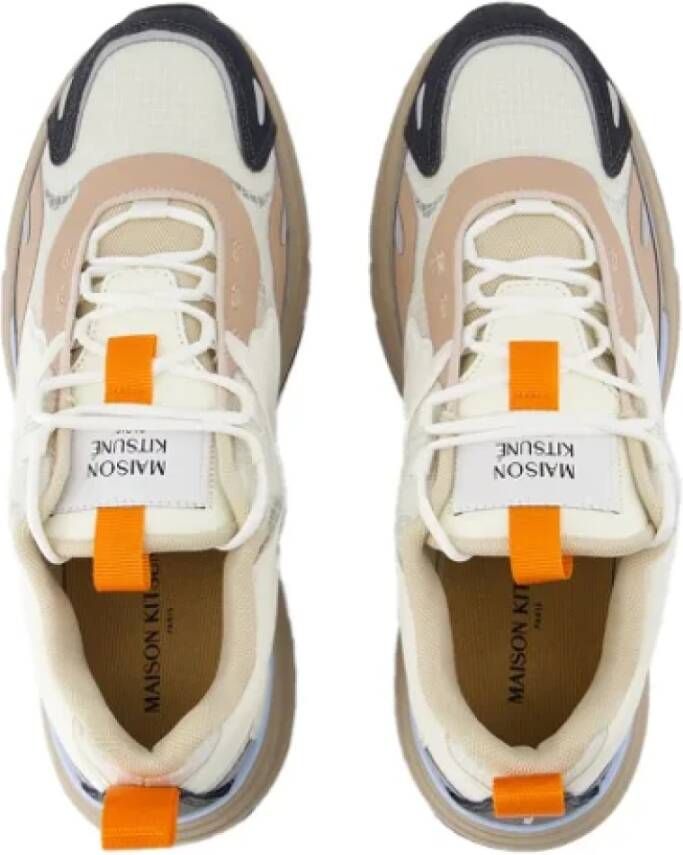 Maison Kitsuné Leather sneakers Multicolor Heren