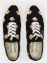 Maison Kitsuné All Over Fox Head Sneakers in Black Canvas Zwart - Thumbnail 3