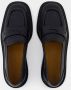 Maison Kitsuné Zwarte Leren Loafers Ronde Neus Black Dames - Thumbnail 4