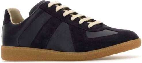 Maison Margiela Aubergine Leren Sneakers Replica Stijl Multicolor Heren