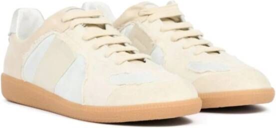 Maison Margiela Beige Suède Replica Inside Out Sneakers Beige Heren