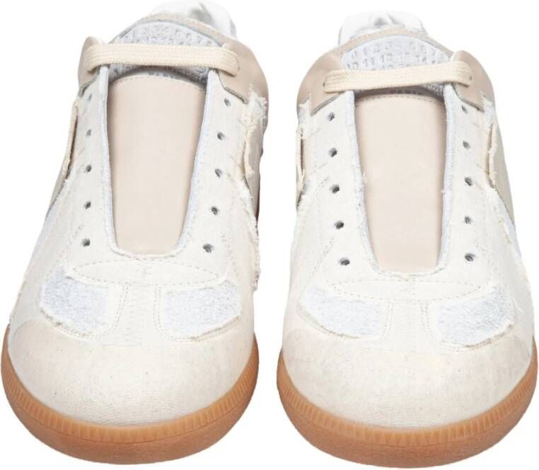 Maison Margiela Beige Suède Sneakers Aw24 Beige Heren