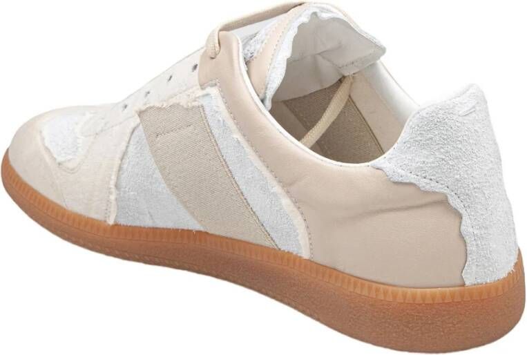 Maison Margiela Beige Suède Sneakers Aw24 Beige Heren