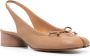 Maison Margiela Beige Tabi Pump met Strikdetail Beige Dames - Thumbnail 4