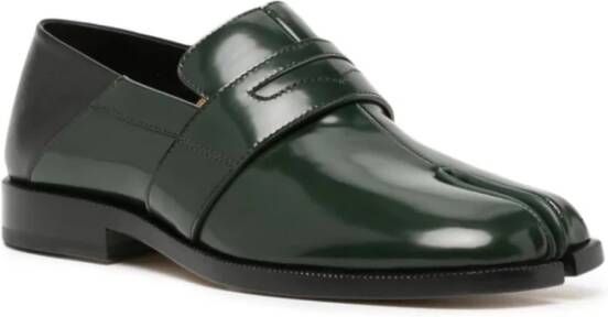 Maison Margiela Blauwe Casual Loafers met PVC-zool Green Dames