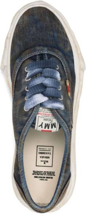 Maison Margiela Blauwe Denim Veterschoenen Blue Heren