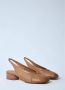 Maison Margiela Boogdetail Leren Slingback Schoenen Beige Dames - Thumbnail 2