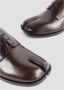 Maison Margiela Bruin Leren Tabi Derby Schoenen Brown Dames - Thumbnail 5