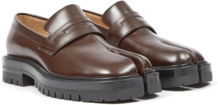 Maison Margiela Bruine Loafer Chic Tabi County Brown Dames