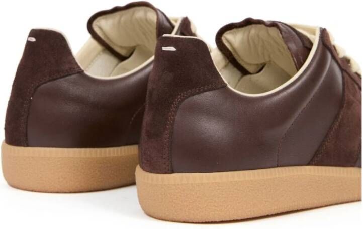 Maison Margiela Bruine Sneakers voor Mannen Aw24 Brown Heren