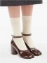 Maison Margiela Bruine Tabi Hakken met Enkelband Brown Dames - Thumbnail 10