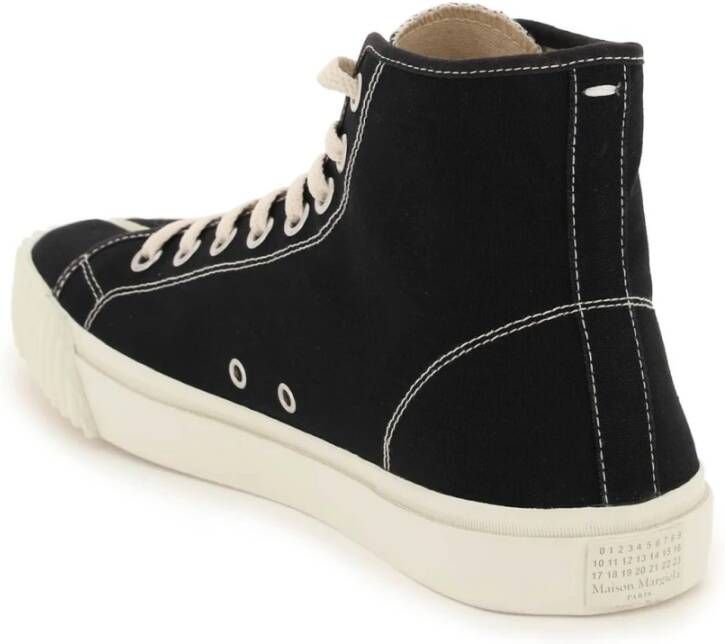 Maison Margiela Canvas Tabi Hi-Top Sneakers Black Dames