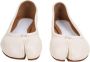 Maison Margiela Crème Leren Tabi Ballerina Schoenen Beige Dames - Thumbnail 3