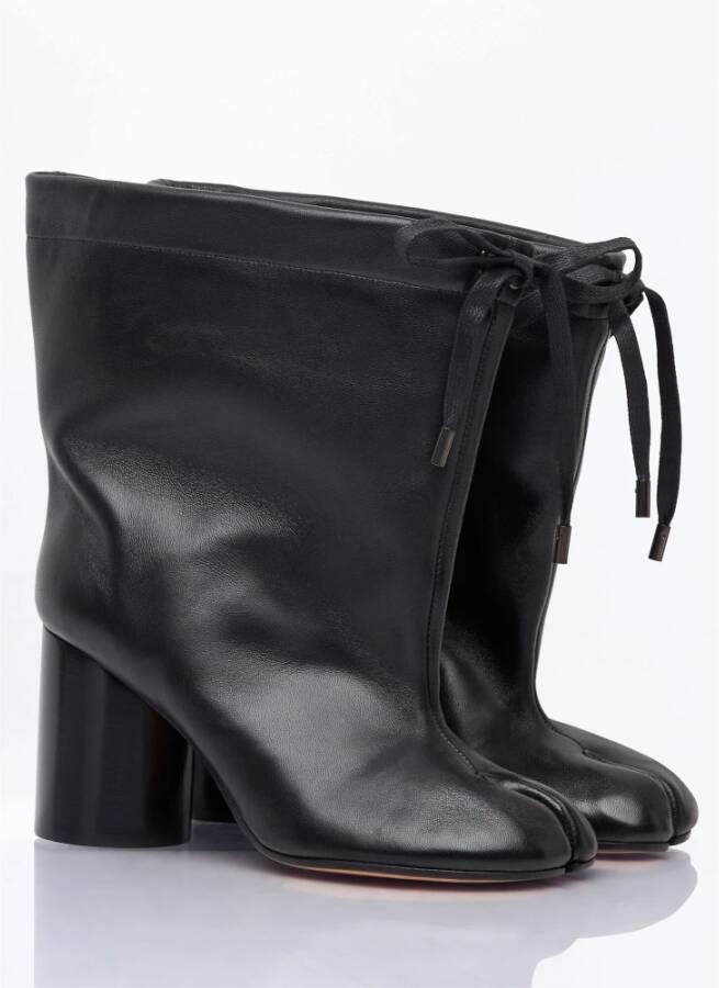 Maison Margiela Enkellaarzen met trekkoord Black Dames