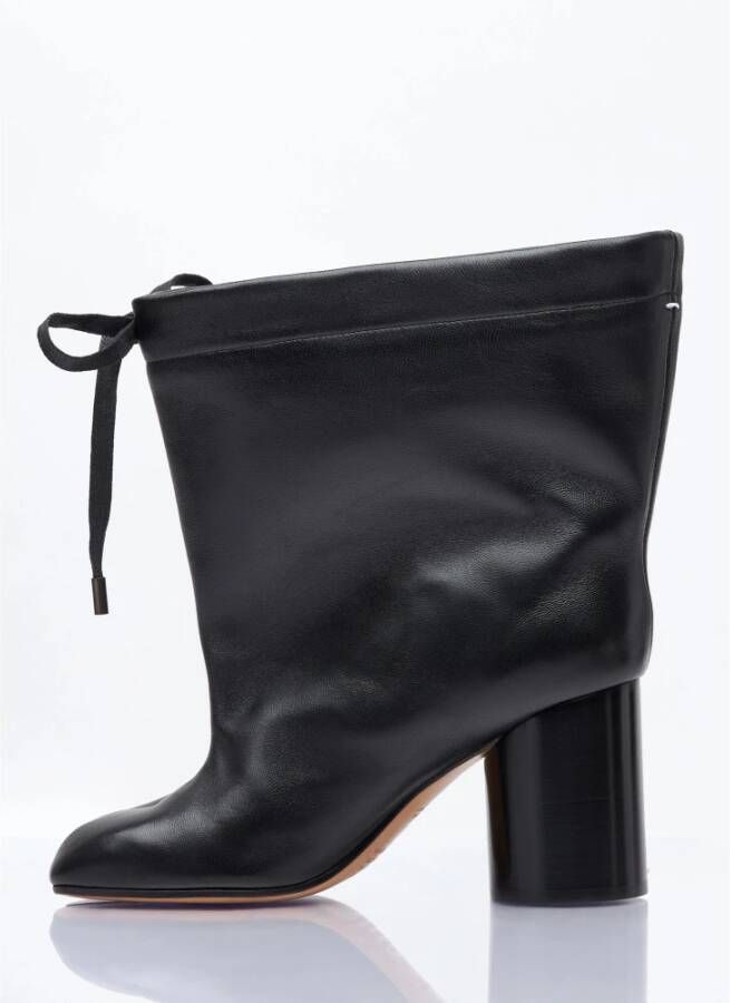 Maison Margiela Enkellaarzen met trekkoord Black Dames