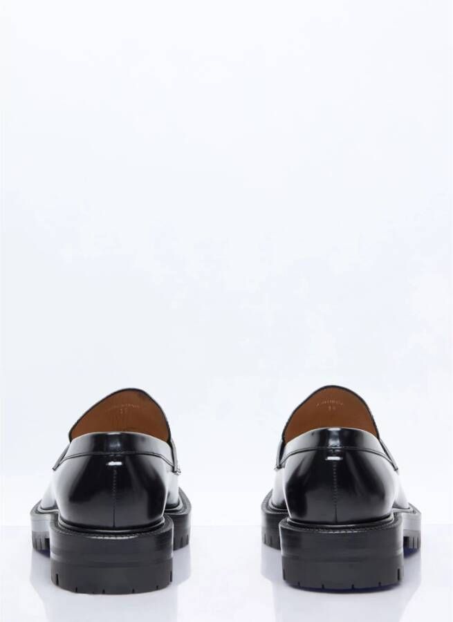 Maison Margiela Geborsteld leren loafers met gespleten teen Black Dames