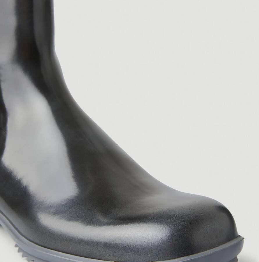 Maison Margiela Geborstelde Chelsea-laarzen Black Heren