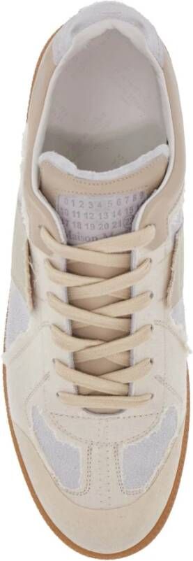 Maison Margiela Gedestructureerde Replica Sneakers met Versterkte Neus Beige Heren