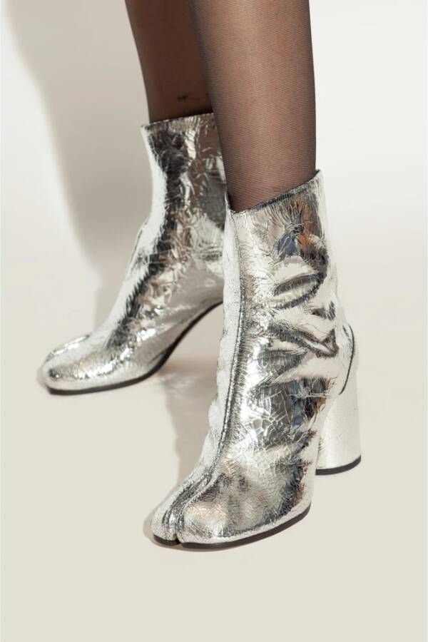 Maison Margiela Gehakte enkellaarsjes Tabi Gray Dames