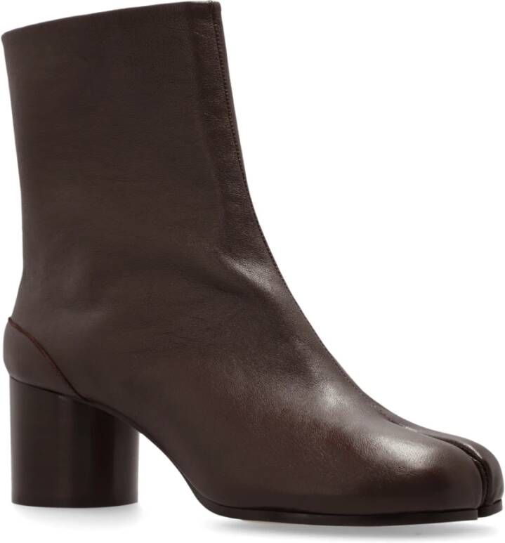 Maison Margiela Gehakte enkellaarzen Brown Dames