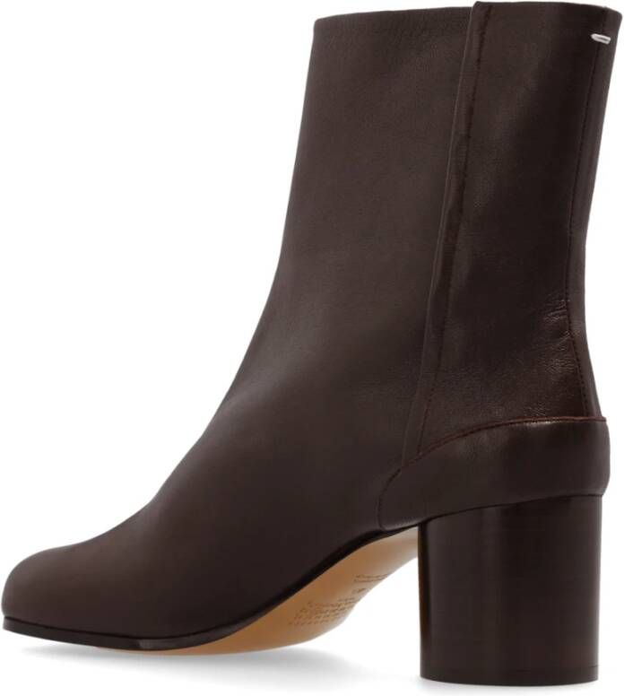 Maison Margiela Gehakte enkellaarzen Brown Dames