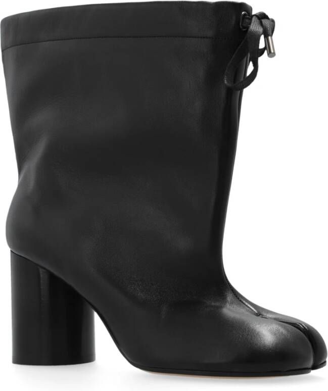 Maison Margiela Gehakte `Tabi` enkellaarzen Black Dames