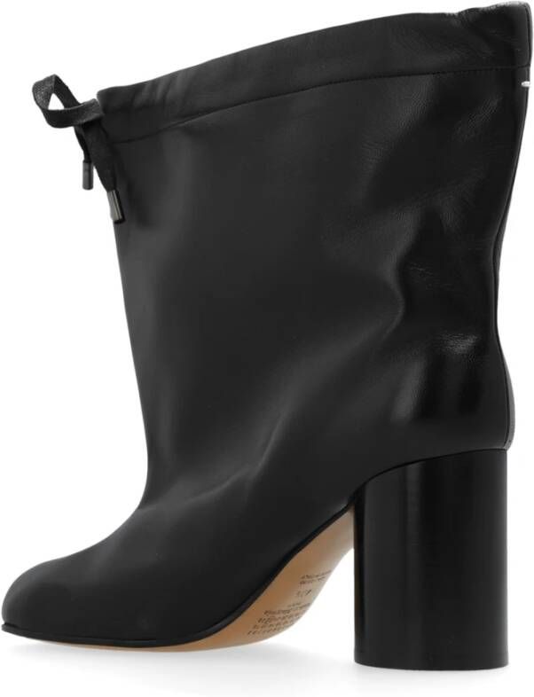 Maison Margiela Gehakte `Tabi` enkellaarzen Black Dames