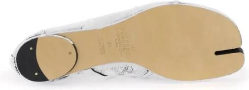 Maison Margiela Handgeschilderde Tabi Ballet Flats White Dames