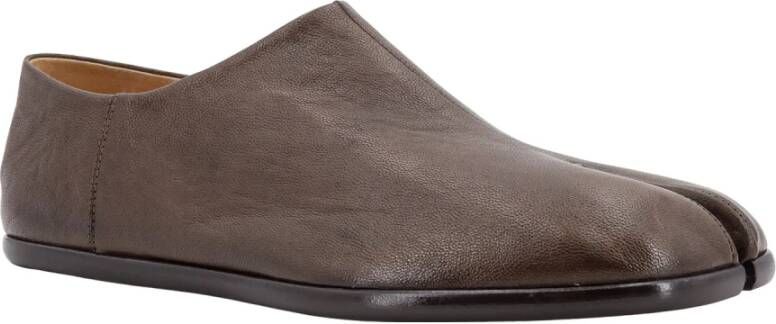 Maison Margiela Iconische Tabi Leren Loafer Brown Heren