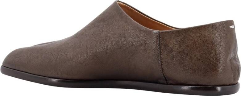 Maison Margiela Iconische Tabi Leren Loafer Brown Heren