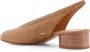 Maison Margiela Iconische Tabi Leren Slingback Hakken Brown Dames - Thumbnail 3