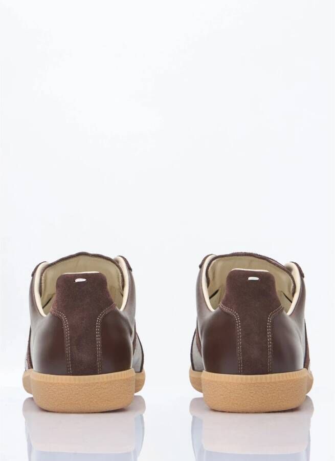 Maison Margiela Italiaanse Panel Sneakers Brown Heren