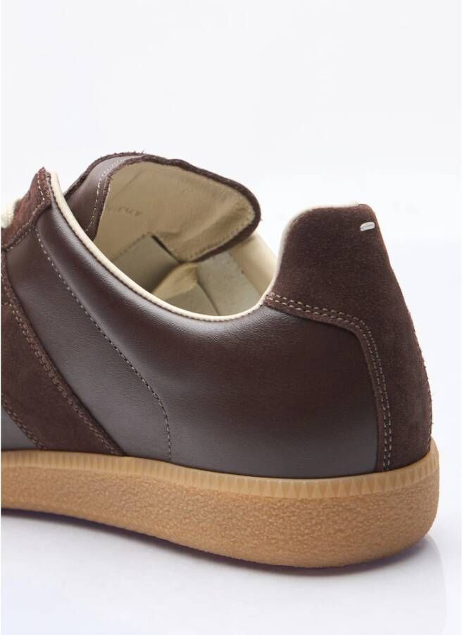 Maison Margiela Italiaanse Panel Sneakers Brown Heren