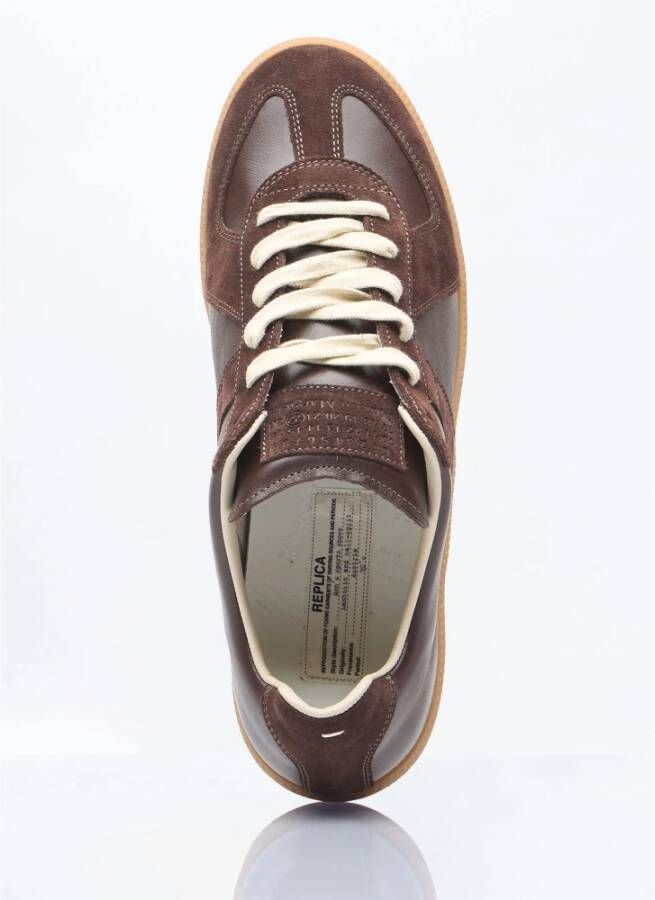 Maison Margiela Italiaanse Panel Sneakers Brown Heren