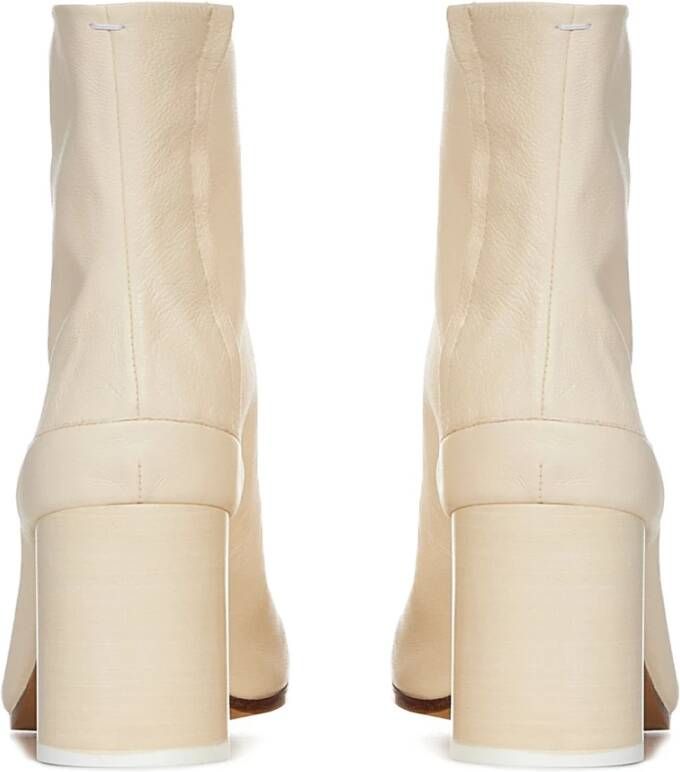 Maison Margiela Tabi H80 Ankle Boots in White Leather Wit Dames - Foto 2