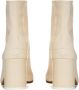 Maison Margiela Tabi H80 Ankle Boots in White Leather Wit Dames - Thumbnail 2