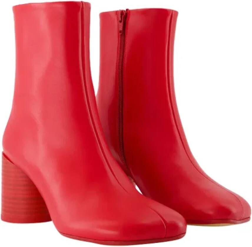 Maison Margiela Leather boots Red Dames