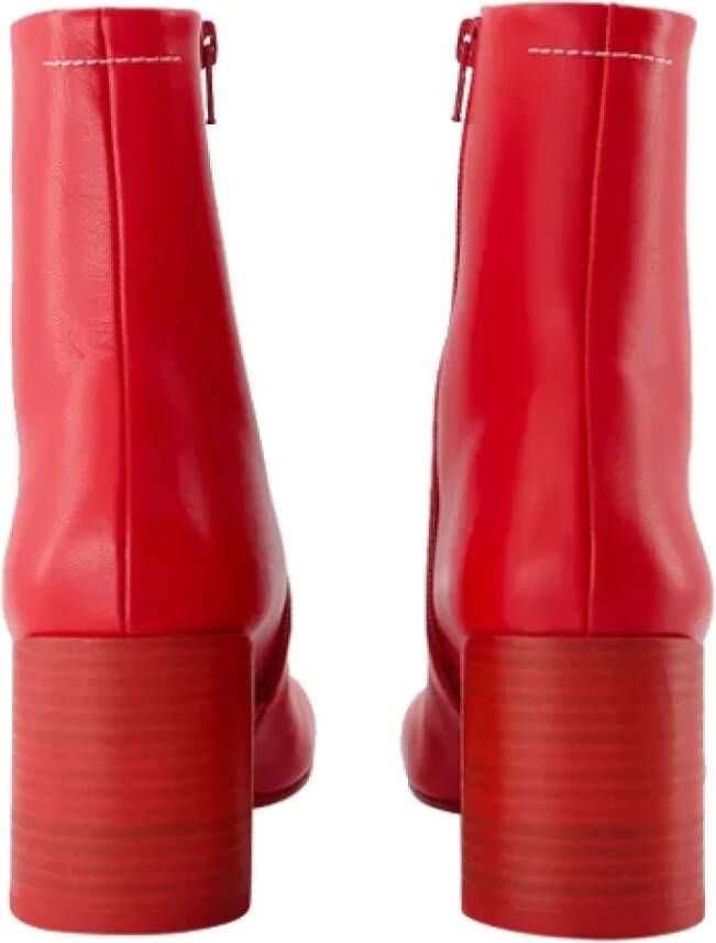 Maison Margiela Leather boots Red Dames