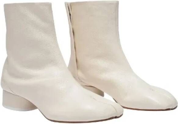 Maison Margiela Leather boots White Dames