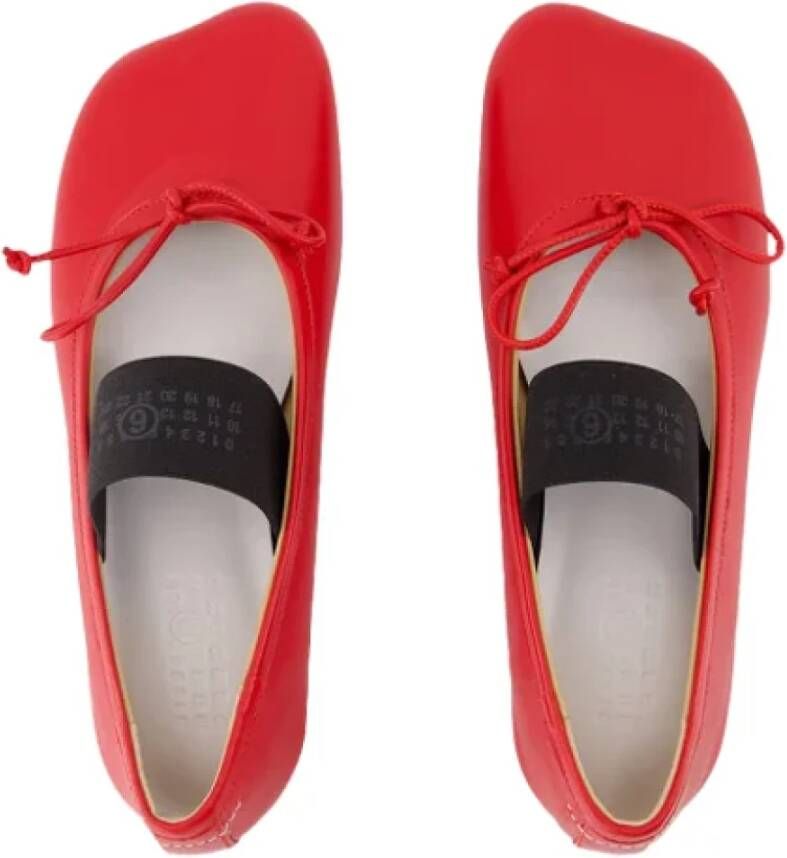 Maison Margiela Leather flats Red Dames