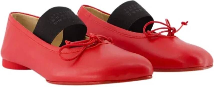 Maison Margiela Leather flats Red Dames