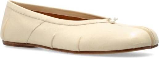 Maison Margiela Leren ballerina's Beige Dames