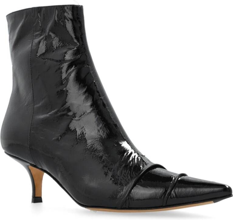 Maison Margiela Leren enkellaarzen Black Dames