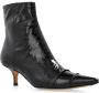 Maison Margiela Leren enkellaarzen Black Dames - Thumbnail 4