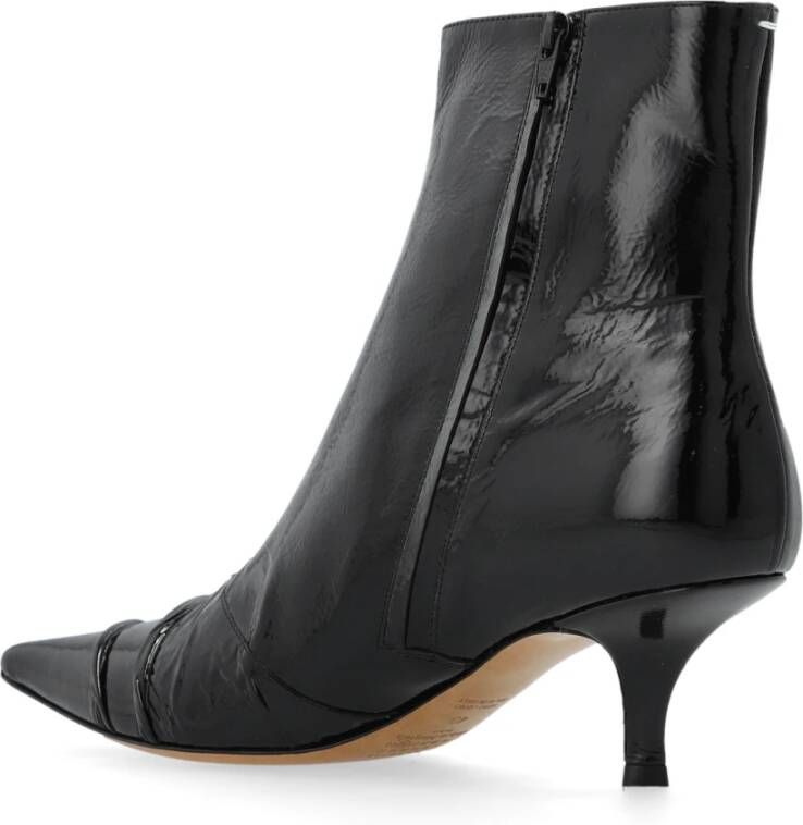 Maison Margiela Leren enkellaarzen Black Dames