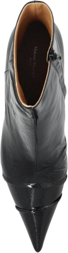 Maison Margiela Leren enkellaarzen Black Dames