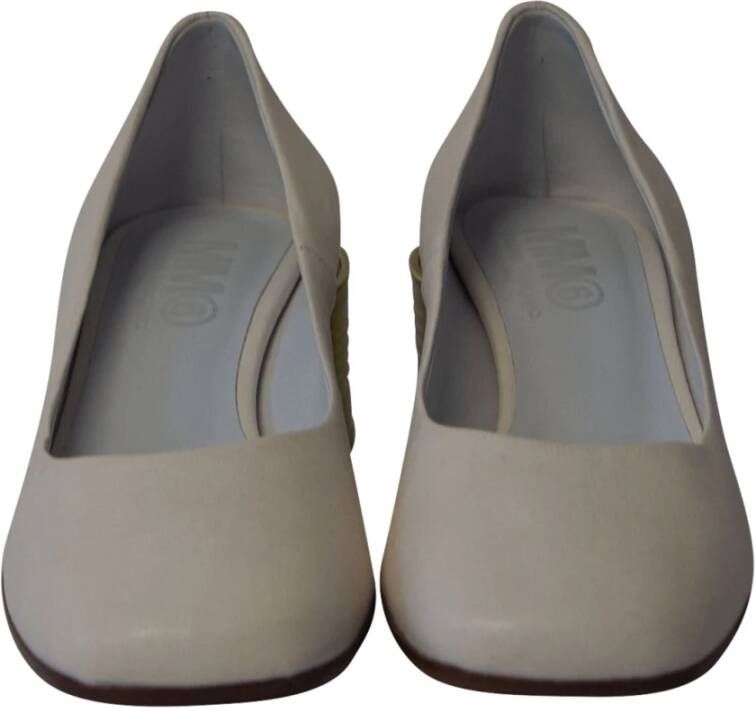 Maison Margiela Leren Hak Pumps Gray Dames