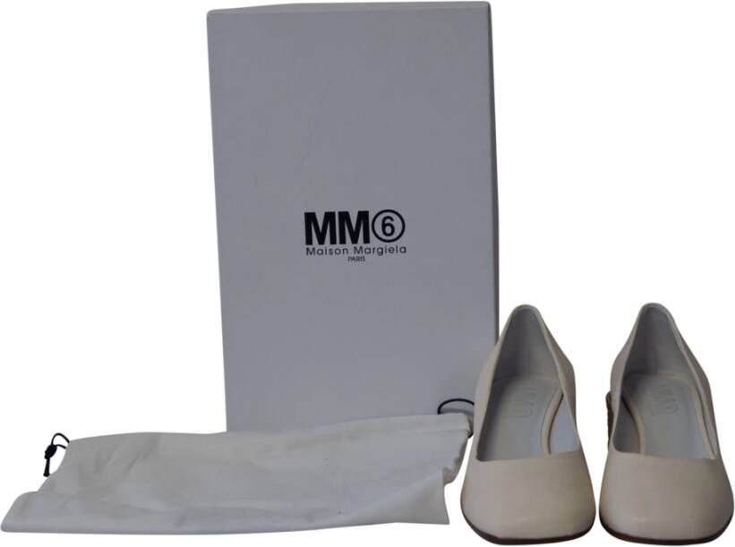 Maison Margiela Leren Hak Pumps Gray Dames