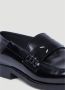 Maison Margiela Leren Loafers met Wit Stiksel Black Dames - Thumbnail 5
