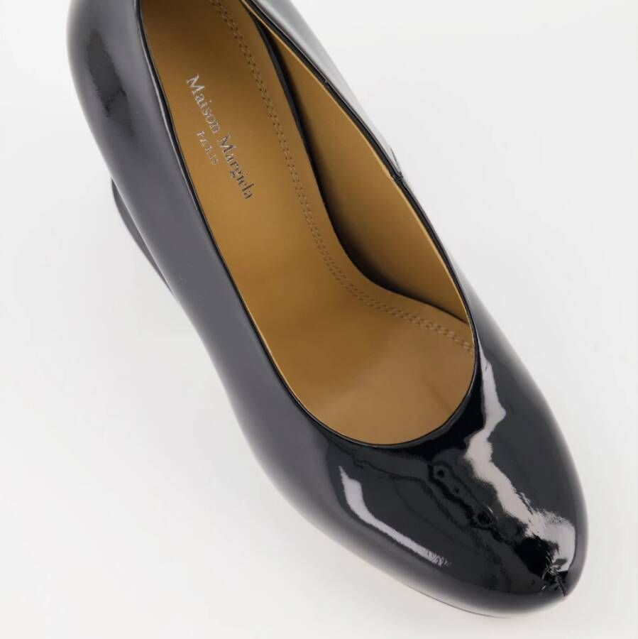 Maison Margiela Leren Plateau Pumps One Stitch Black Dames